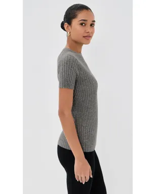 The Elder Statesman カシミヤリブニットTシャツ - サムネイル4