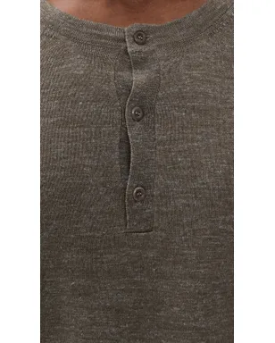 The Elder Statesman レニー ニット ヘンリーロングスリーブシャツ - サムネイル6