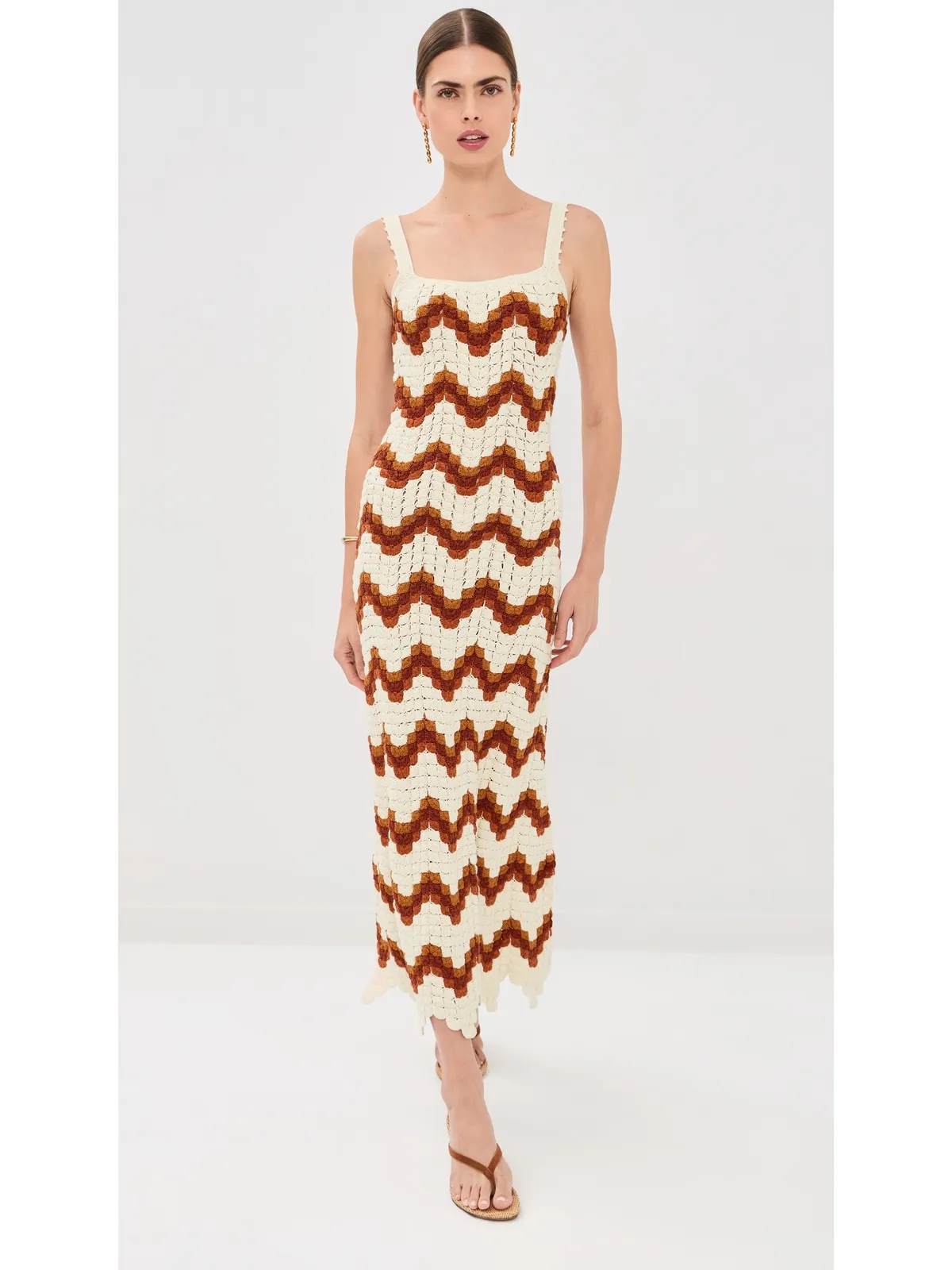 ESCVDO マレア Crochet Maxi Dress - 画像5