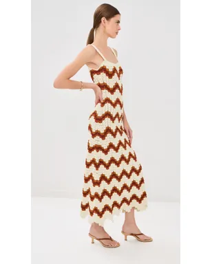 ESCVDO マレア Crochet Maxi Dress - サムネイル4
