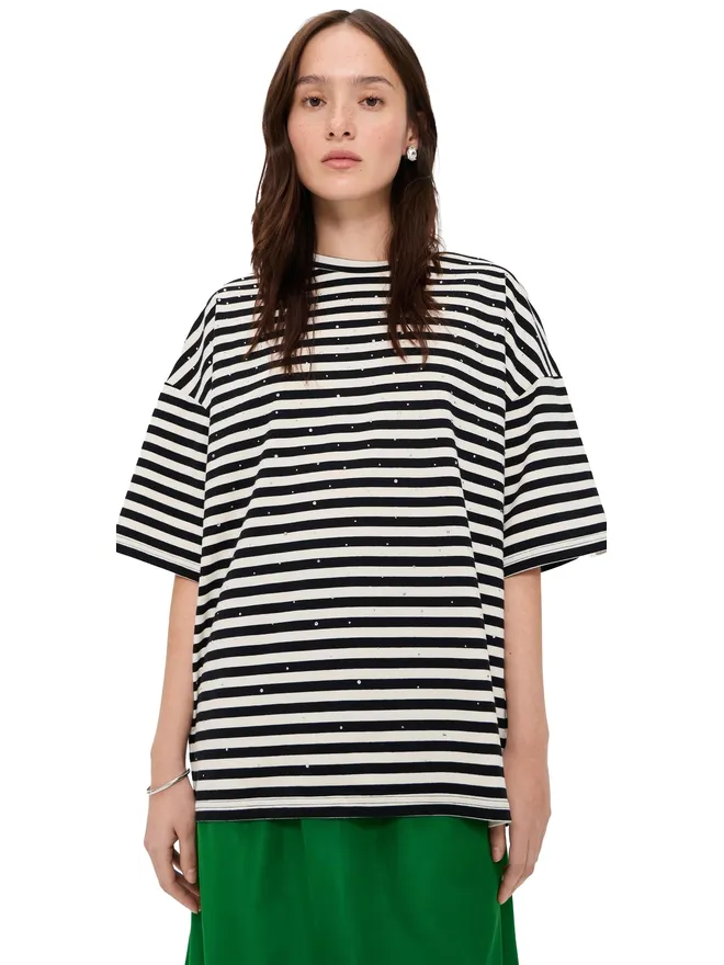 Essentiel Antwerp ESSENTIEL ANTWERP ジョステ ストライプTシャツ オフホワイトの商品画像