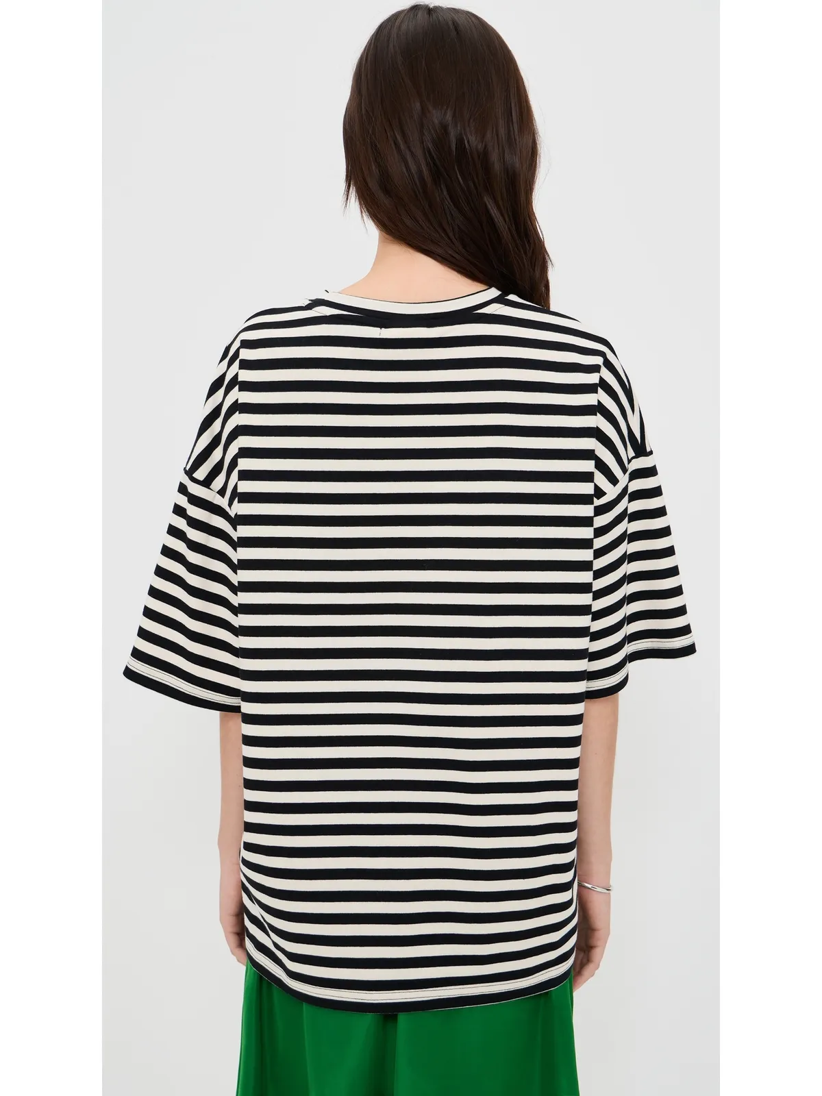 ESSENTIEL ANTWERP ジョステ ストライプTシャツ オフホワイト - 画像3