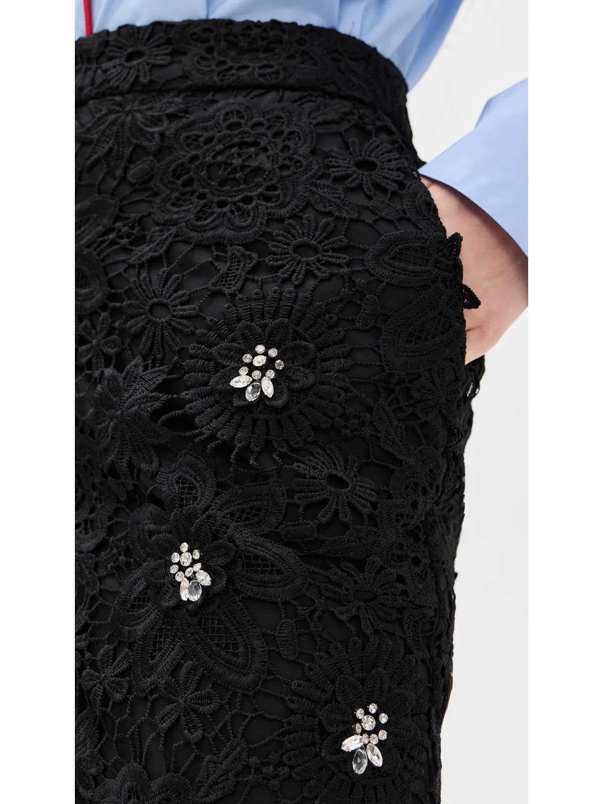 ESSENTIEL ANTWERP Jourget レース ペンシルスカート - 画像6