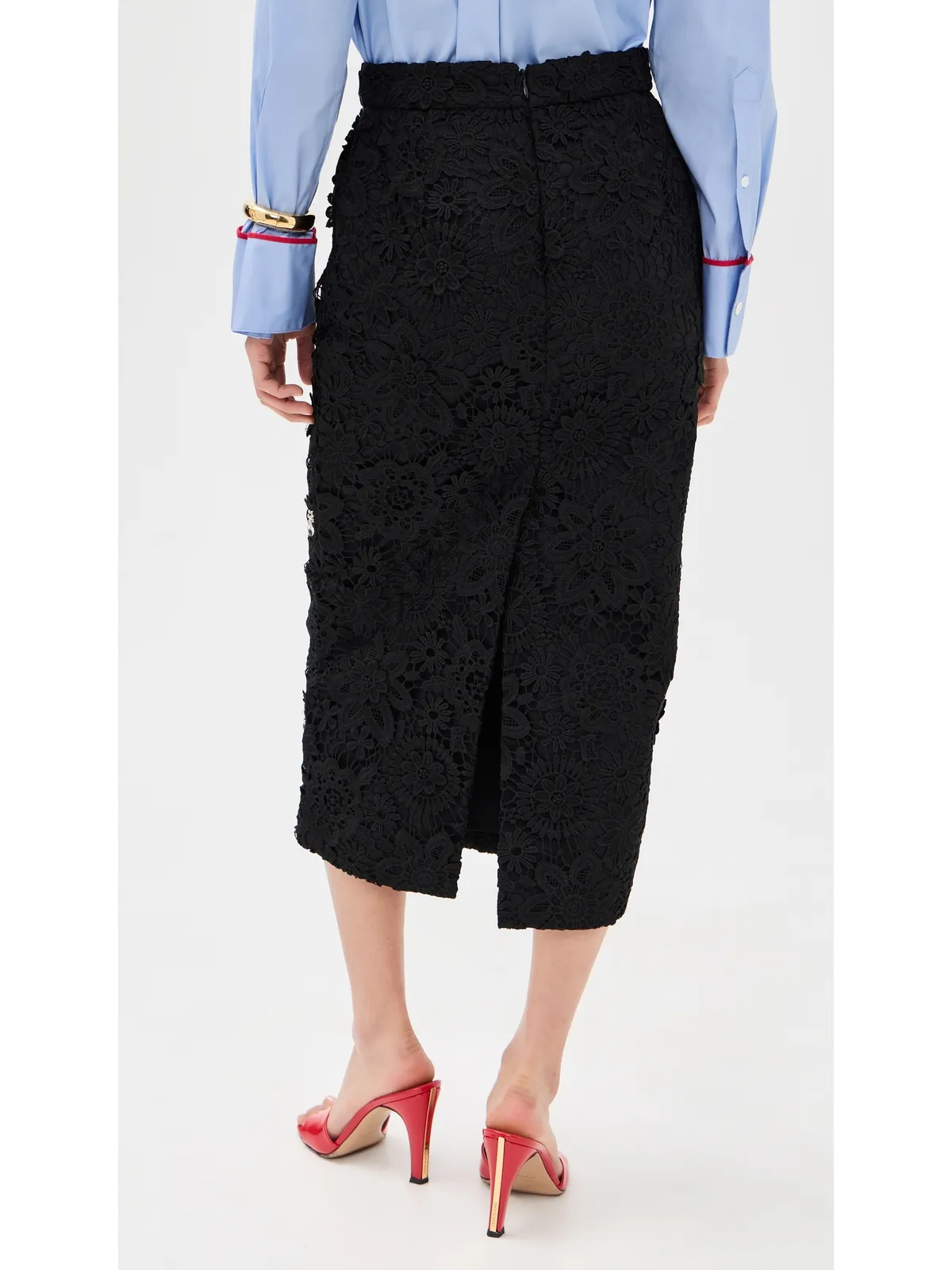 ESSENTIEL ANTWERP Jourget レース ペンシルスカート - 画像3