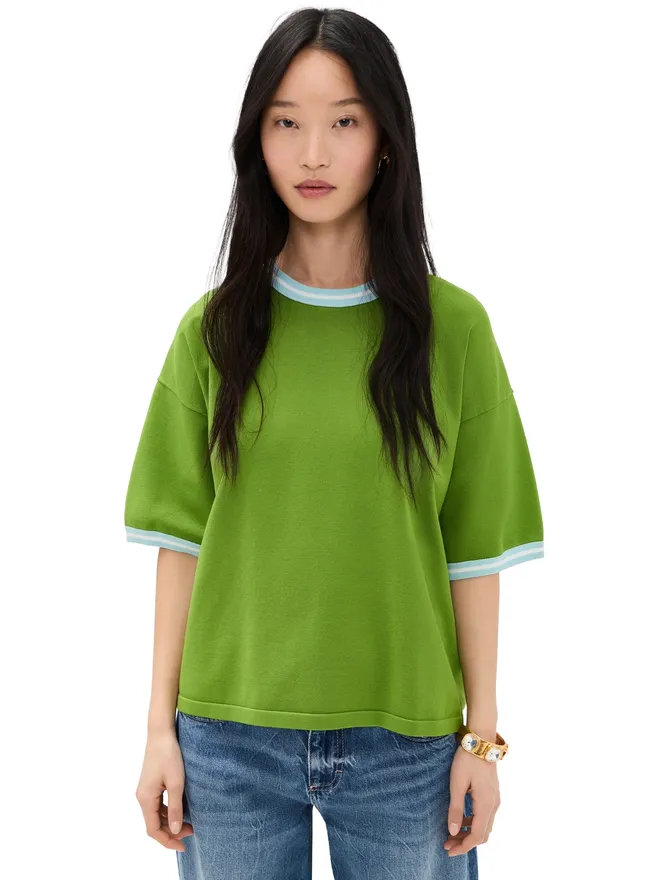 Essentiel Antwerp ESSENTIEL ANTWERP ジェフィニットリー コントラスト プルオーバー Combo2 スパイリナ グリーンの商品画像