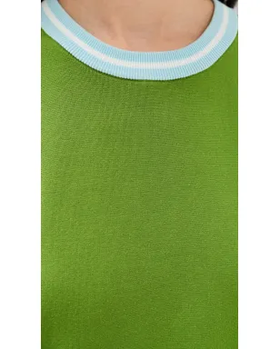 ESSENTIEL ANTWERP ジェフィニットリー コントラスト プルオーバー Combo2 スパイリナ グリーン - サムネイル6