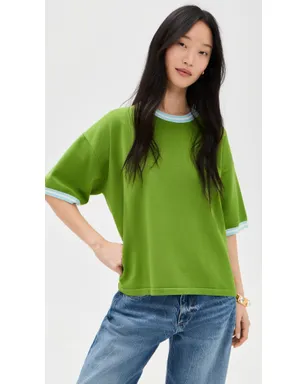 ESSENTIEL ANTWERP ジェフィニットリー コントラスト プルオーバー Combo2 スパイリナ グリーン - サムネイル2