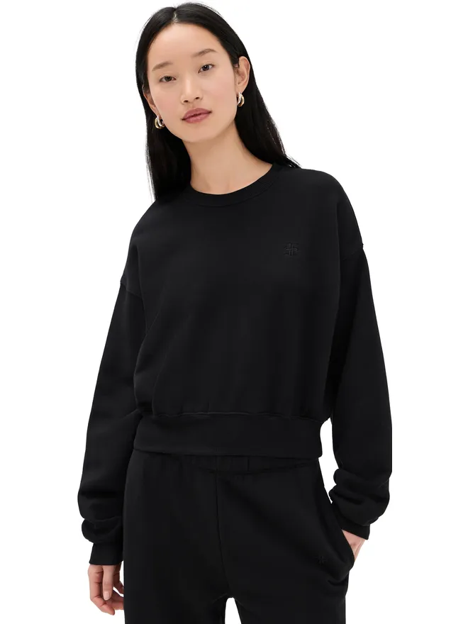 Eterne Éterne クロップド クルーネック スウェットシャツの商品画像