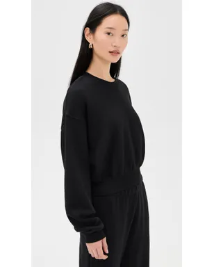 Éterne クロップド クルーネック スウェットシャツ - サムネイル5