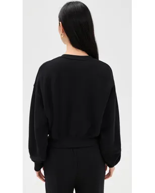 Éterne クロップド クルーネック スウェットシャツ - サムネイル4