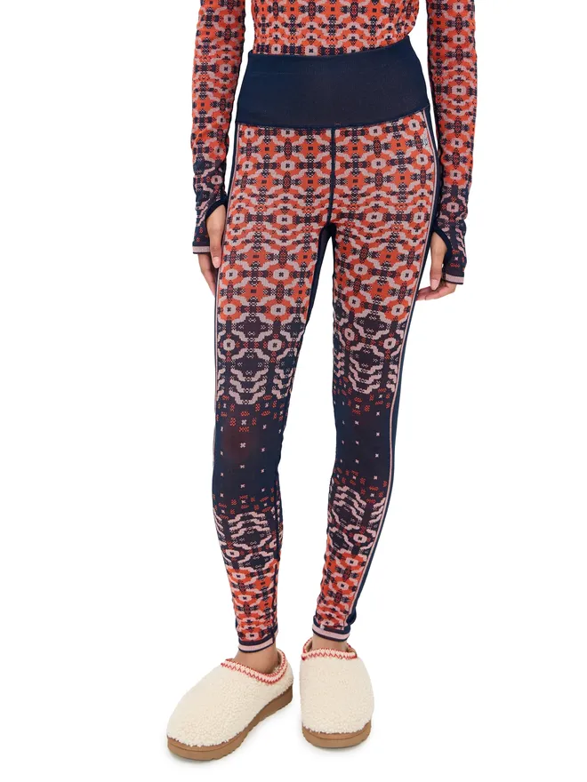 FP Movement FP Movement Myoko Jacquard Leggings Apres Navy Comboの商品画像