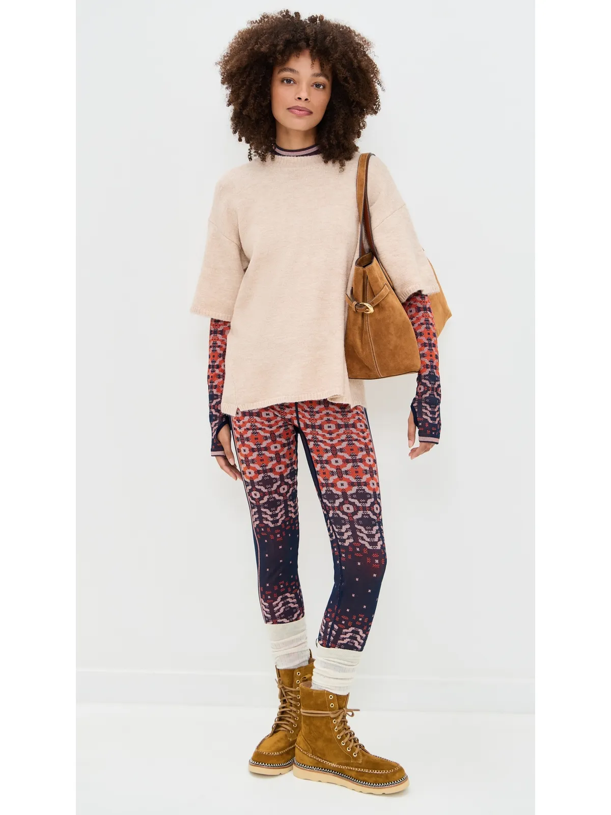 FP Movement Myoko Jacquard Leggings Apres Navy Combo - 画像5