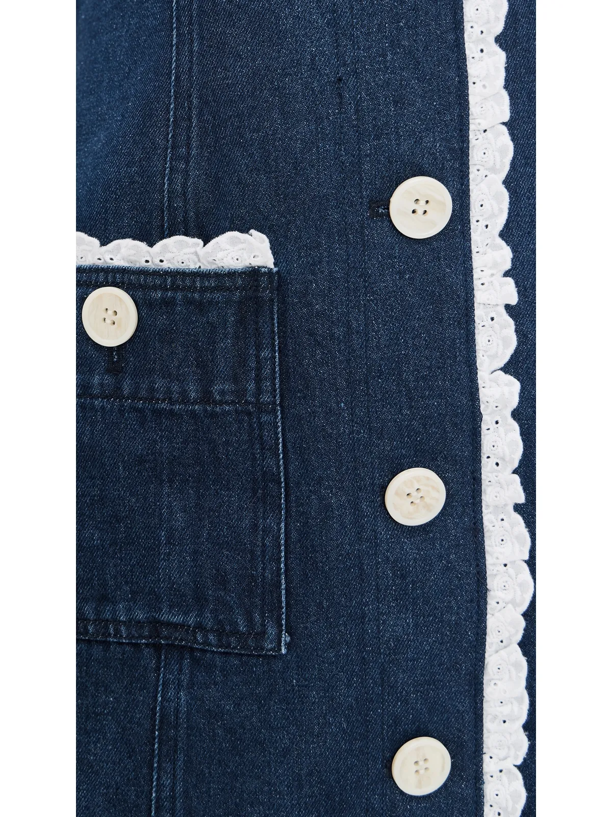 Fait Par Foutch Adrienna Dress Denim - 画像6