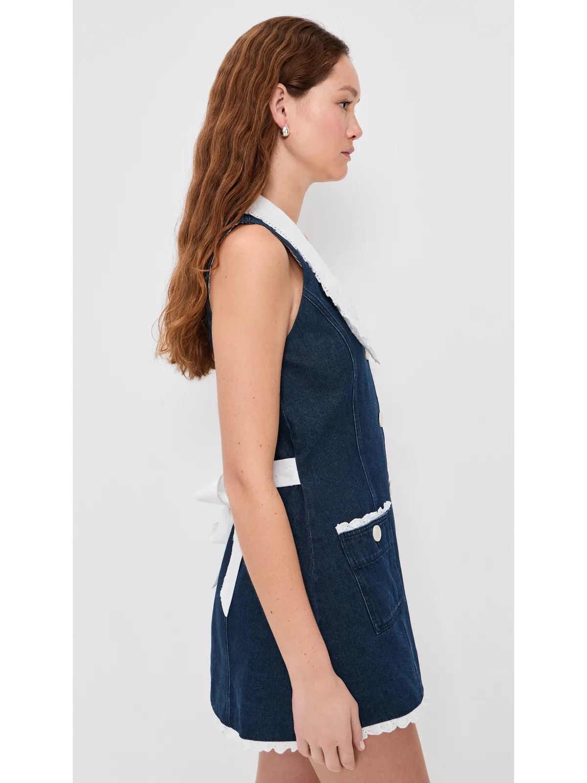 Fait Par Foutch Adrienna Dress Denim - 画像4