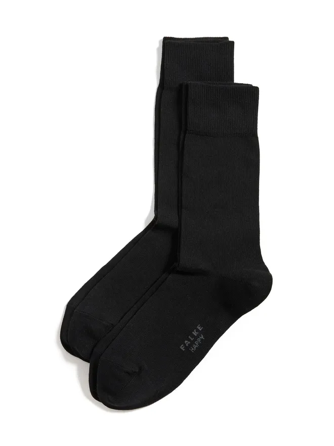 FALKE Falke ハッピー 2パック ソックス ブラックの商品画像