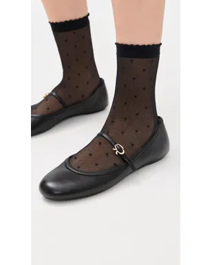 Falke ドット柄 15DEN アンクレットソックス - サムネイル4