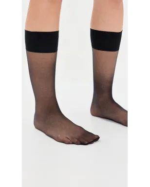 Falke Shelina 12デニール ニーソックス ブラック - サムネイル3