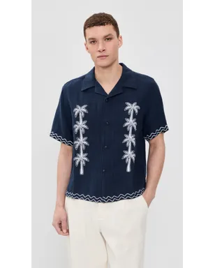 Far Afield Veloso フロック Palm シャツ - サムネイル2