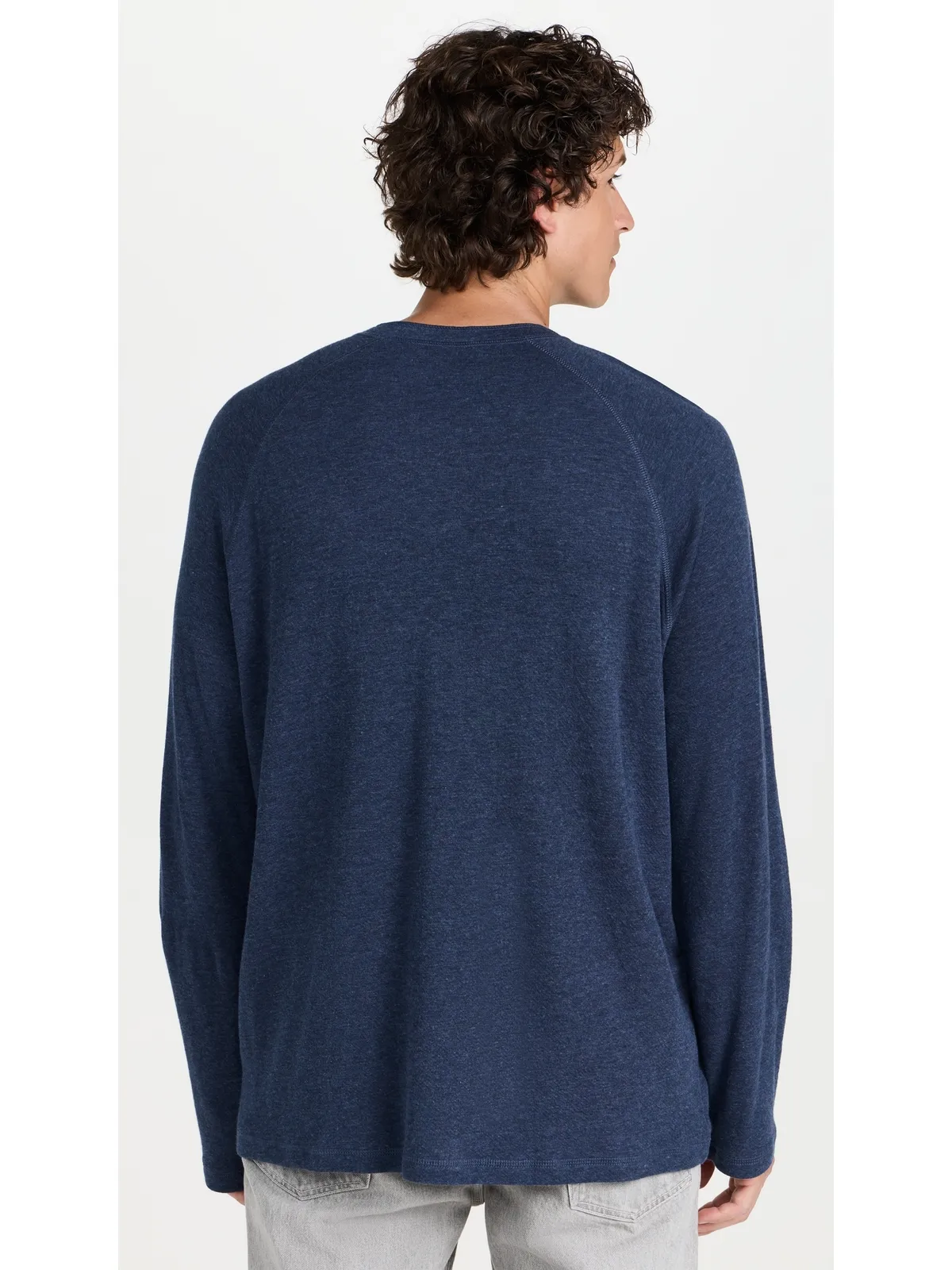 Faherty 長袖ヘンリーネックシャツ - 画像3