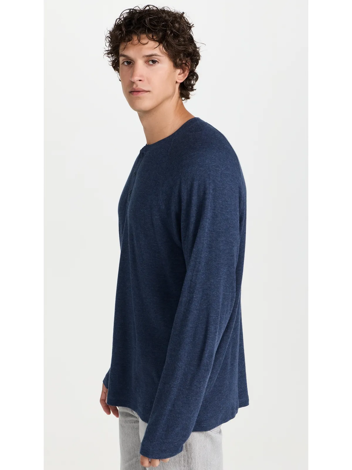 Faherty 長袖ヘンリーネックシャツ - 画像4