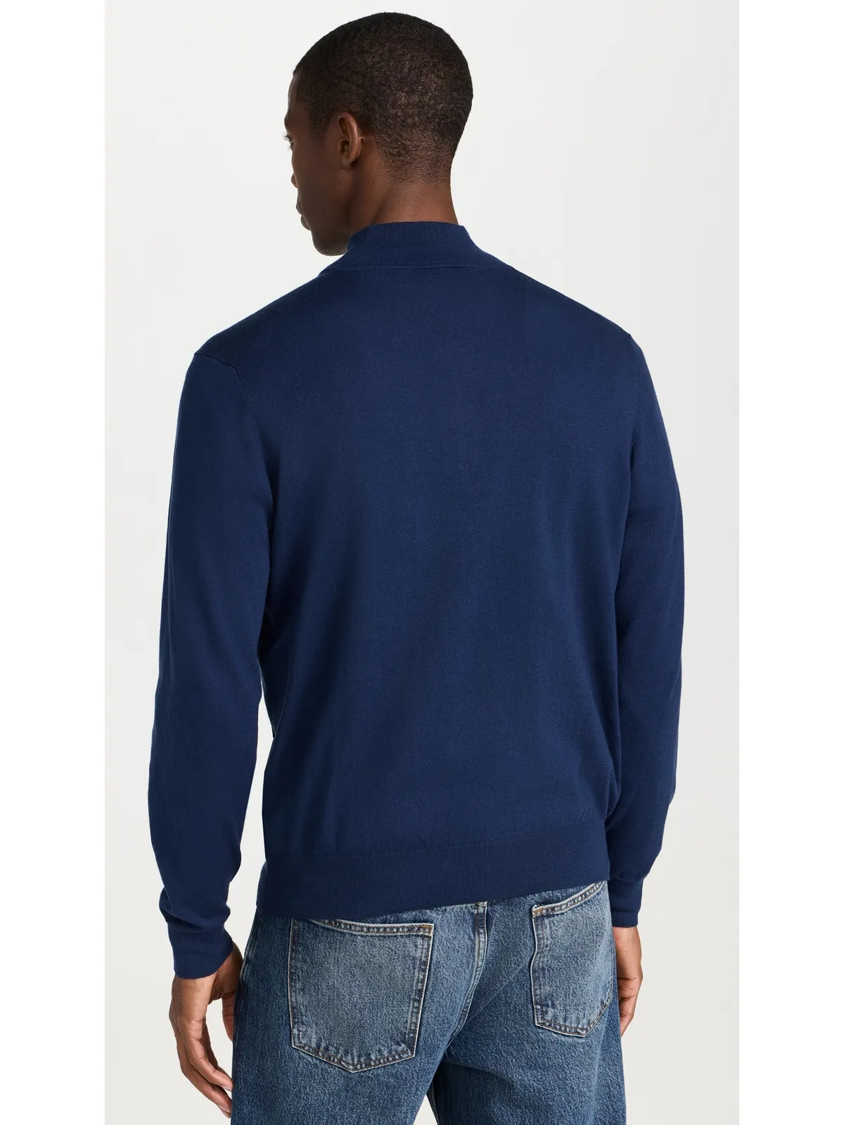 Faherty ムーブメント クォータージップセーター Marine Navy Heather - 画像3