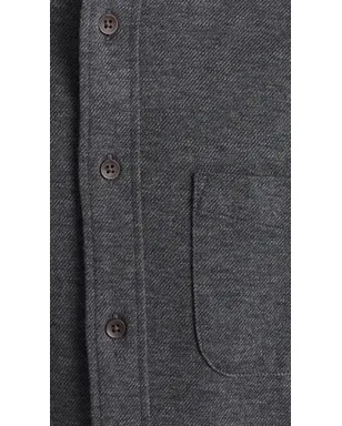 Faherty コーストライン ニットシャツ チャコールヘザー ツイル - サムネイル6