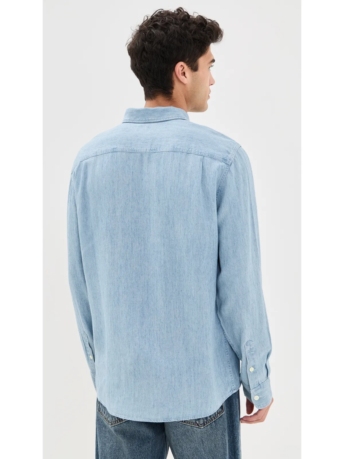 Faherty シャンブレー・ワークシャツ ヴィンテージインディゴ - 画像3