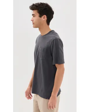 Faherty サンウォッシュド ポケットTシャツ グラファイト - サムネイル4