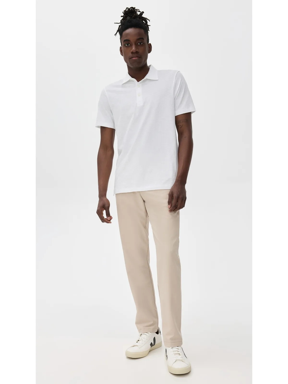 Faherty サンウォッシュドTシャツ ポロ - 画像5