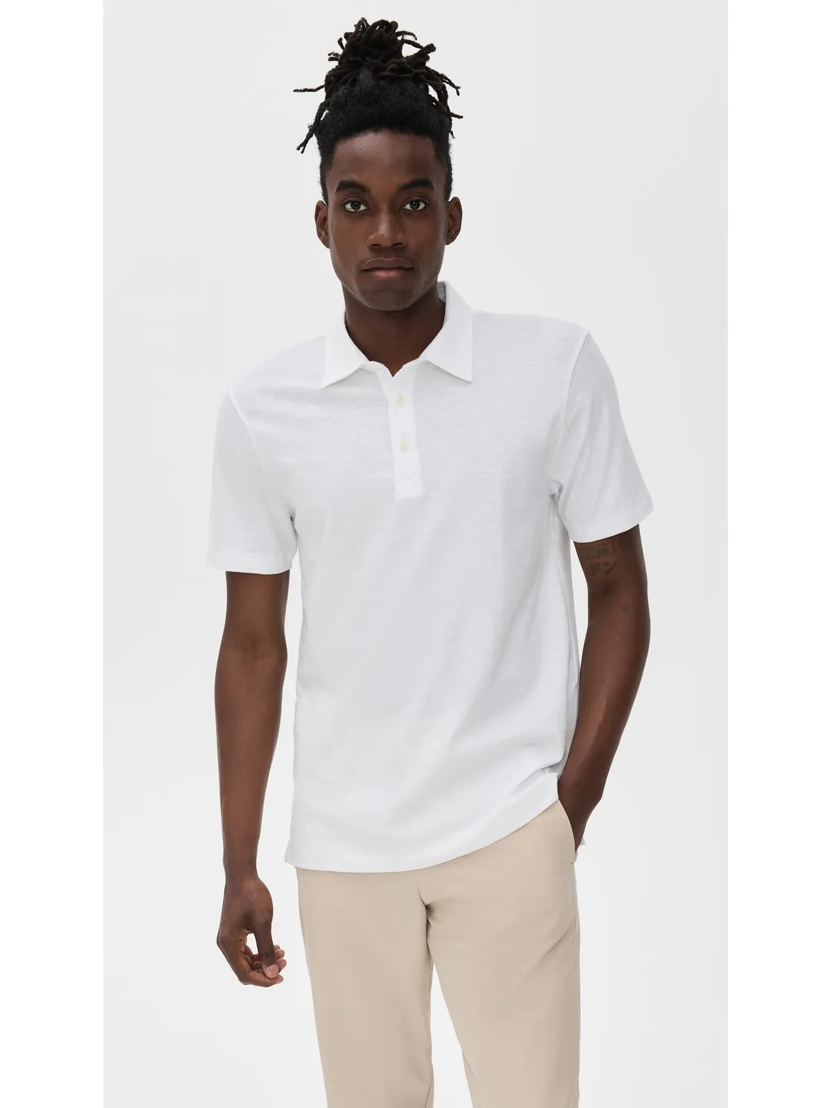 Faherty サンウォッシュドTシャツ ポロ - 画像2