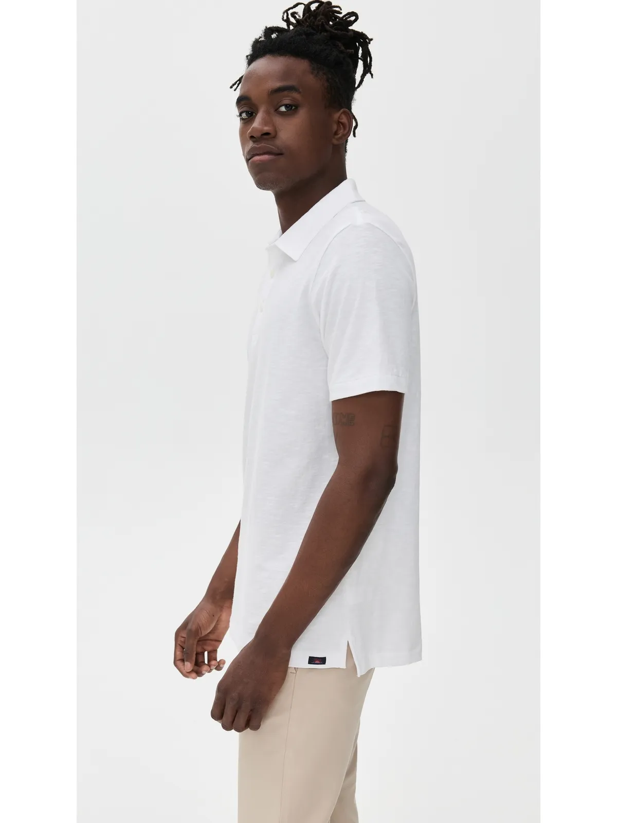 Faherty サンウォッシュドTシャツ ポロ - 画像4