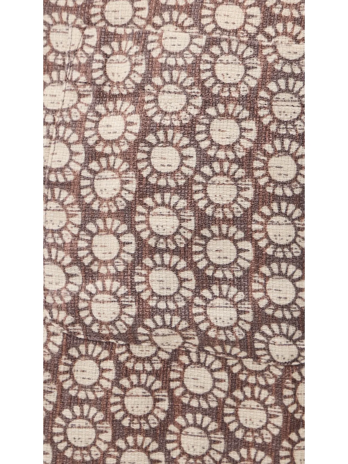 Faherty パルマ リネン キャンプシャツ（Shore Sun Woodblock） - 画像6