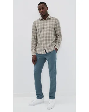 Faherty Palmetto シャツ Shore Sage Plaid - サムネイル5