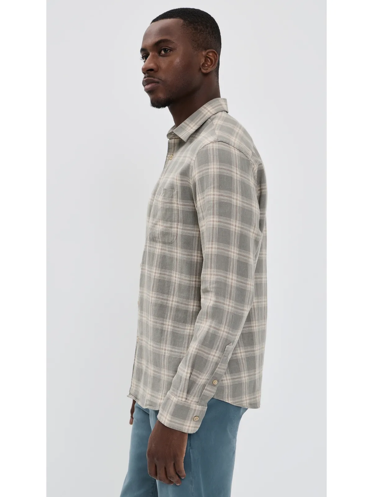 Faherty Palmetto シャツ Shore Sage Plaid - 画像4