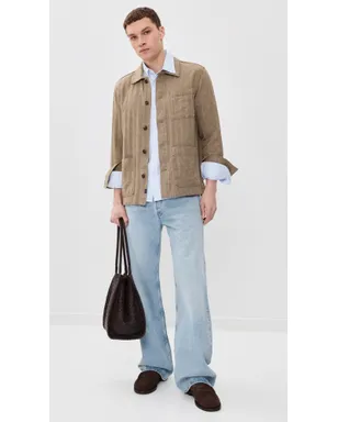 Faherty ヘリンボーン スタジオジャケット カーキ - サムネイル5