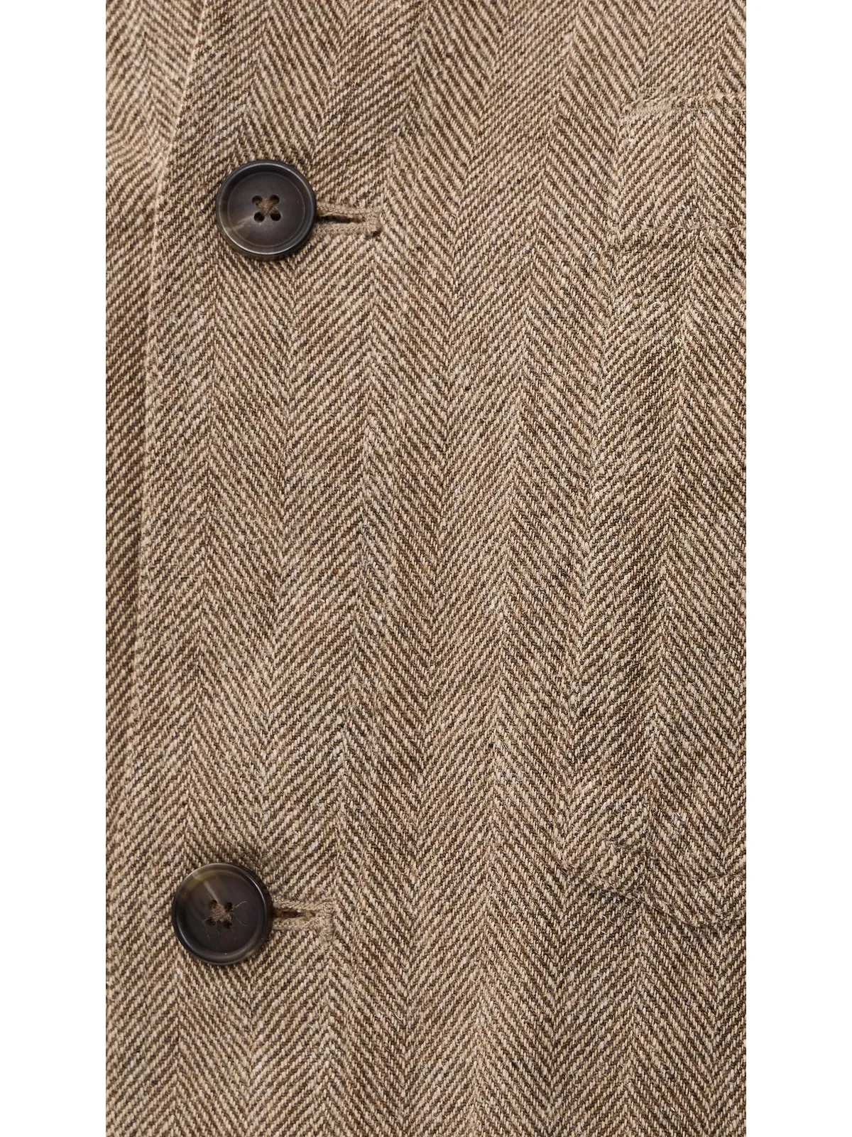 Faherty ヘリンボーン スタジオジャケット カーキ - 画像6