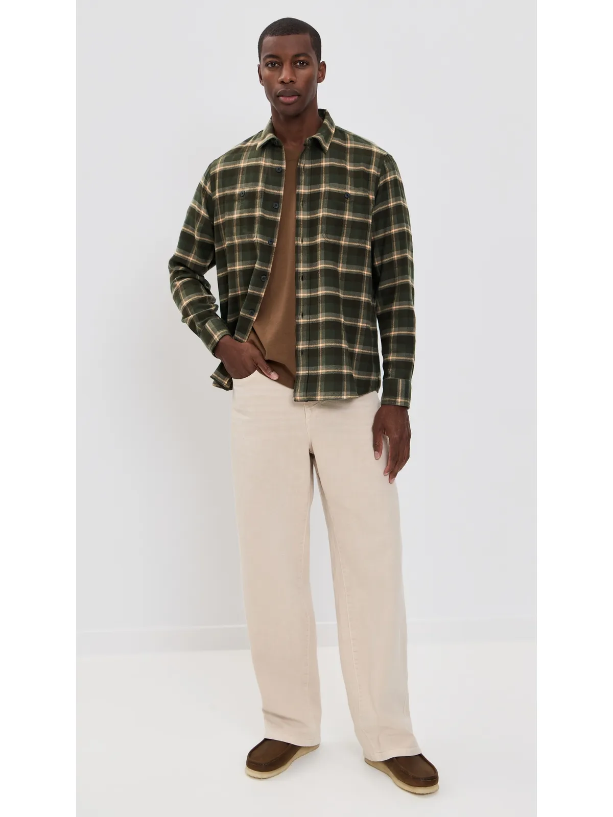 Faherty Nazare フランネル シャツ グリーン・チェック - 画像5