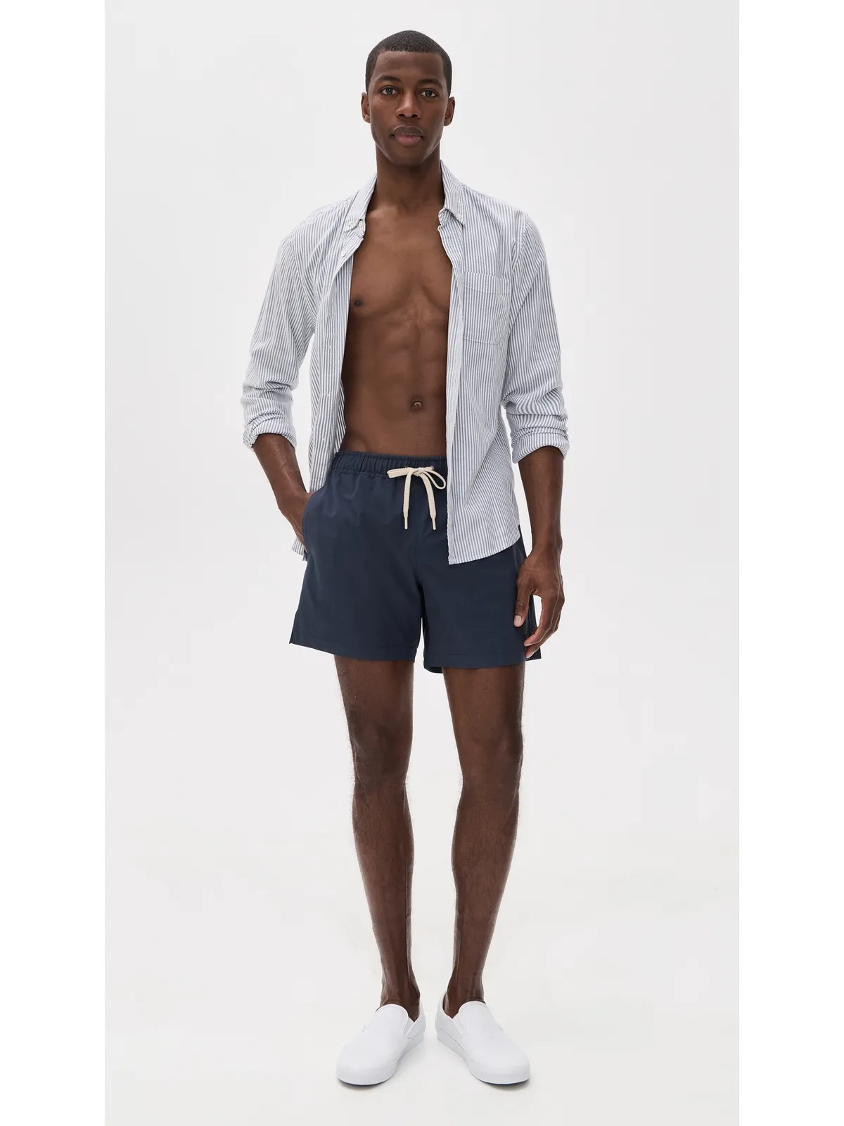 Faherty All Day 6 Swim Trunks Blue Nights - 画像5