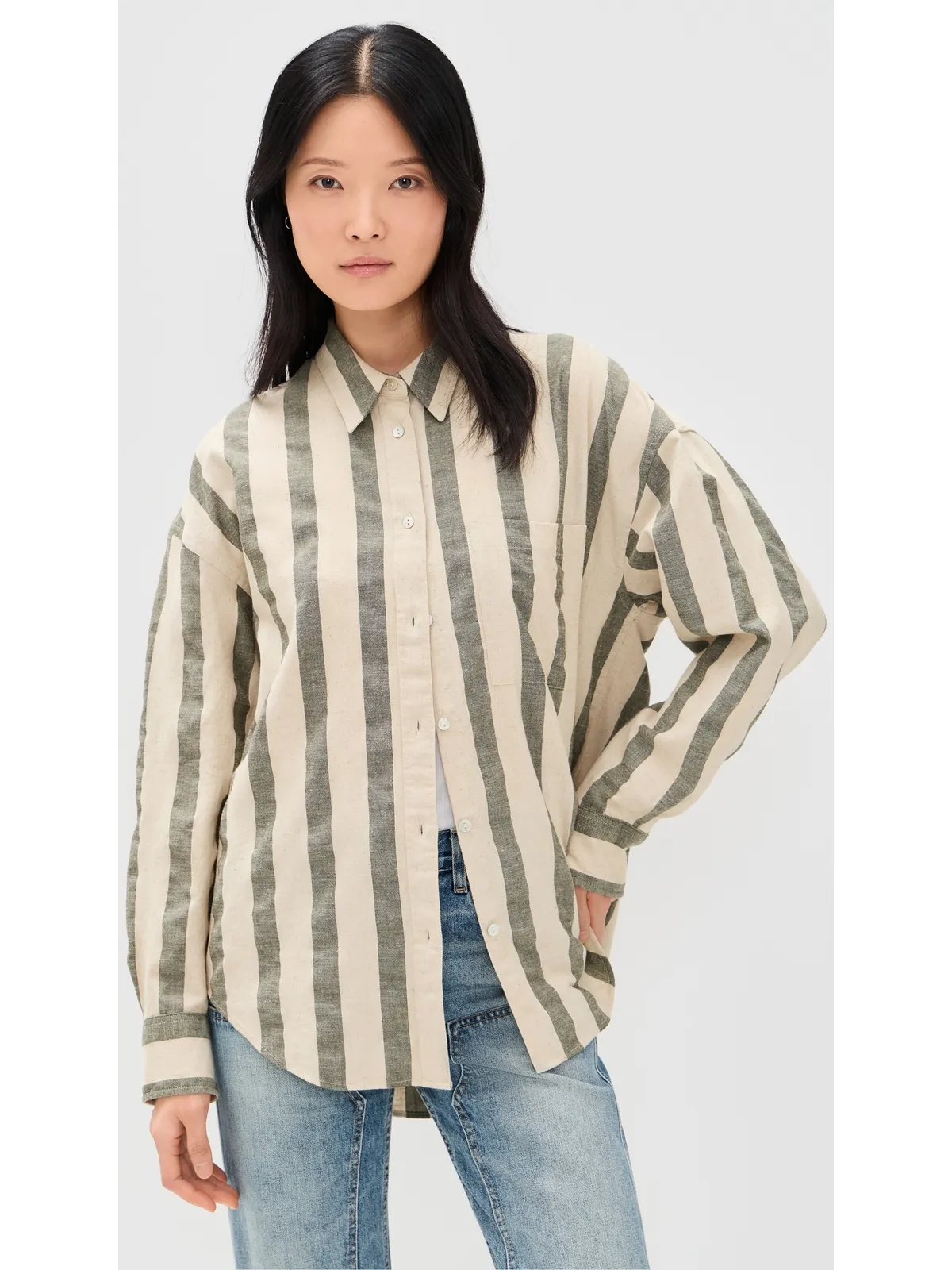 Faherty ストライプシャツ Pine Bay Stripe - 画像2
