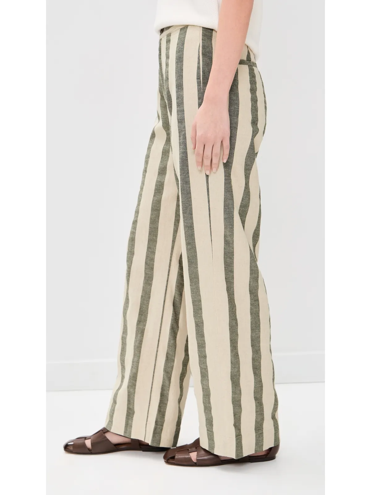 Faherty Sun Strider コットンリネンパンツ Pine Bay Stripe - 画像5