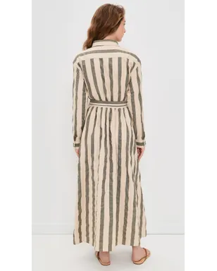 Faherty リネン ジュリア ラップドレス Pine Bay Stripe - サムネイル3