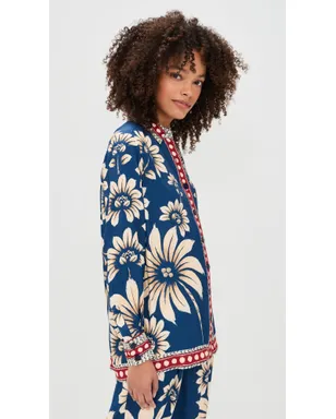 FARM Rio Luna Pajama Shirt Luna Blue - サムネイル4