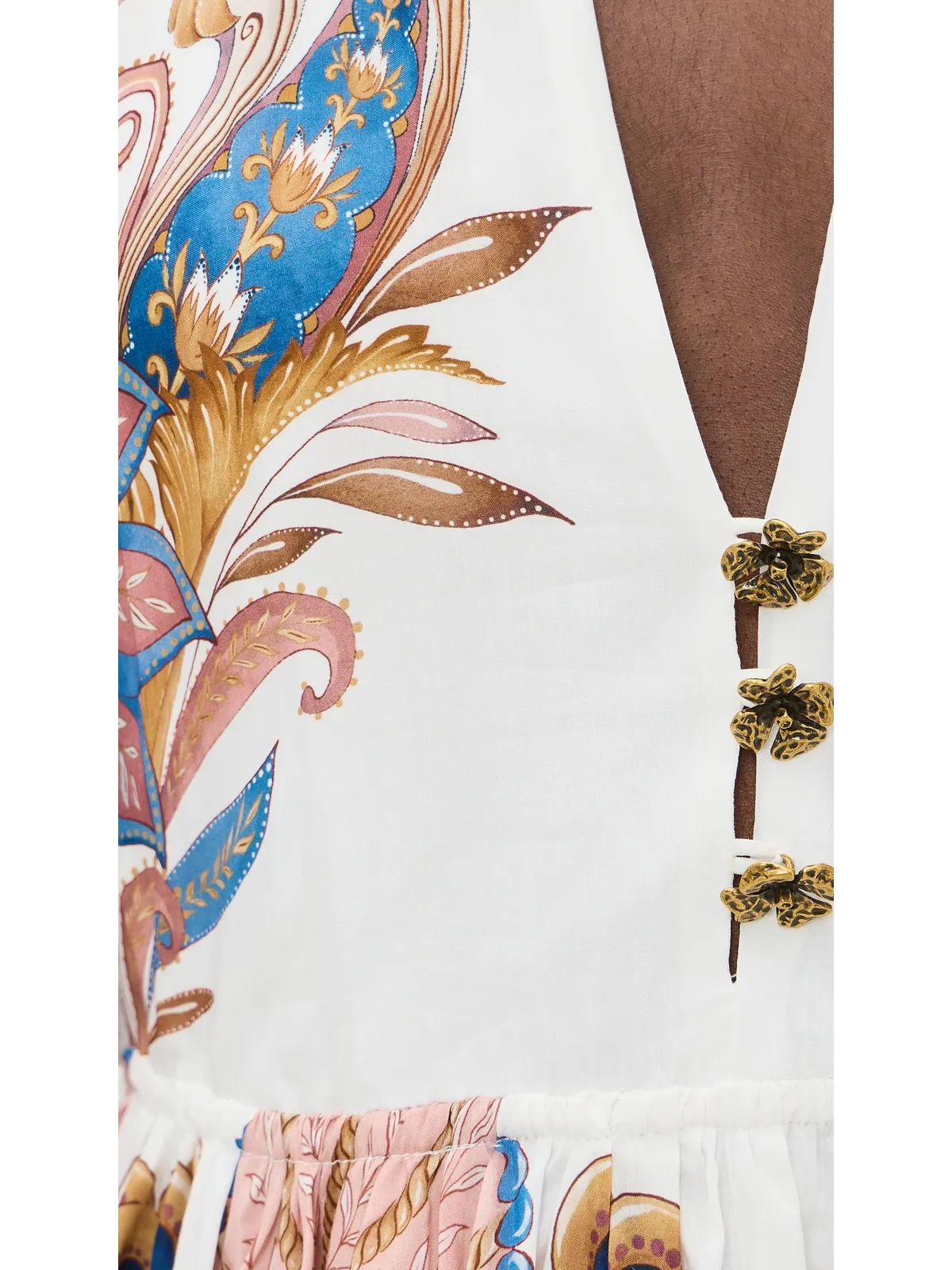 FARM Rio Sea Garden Off-White ミニドレス - 画像6