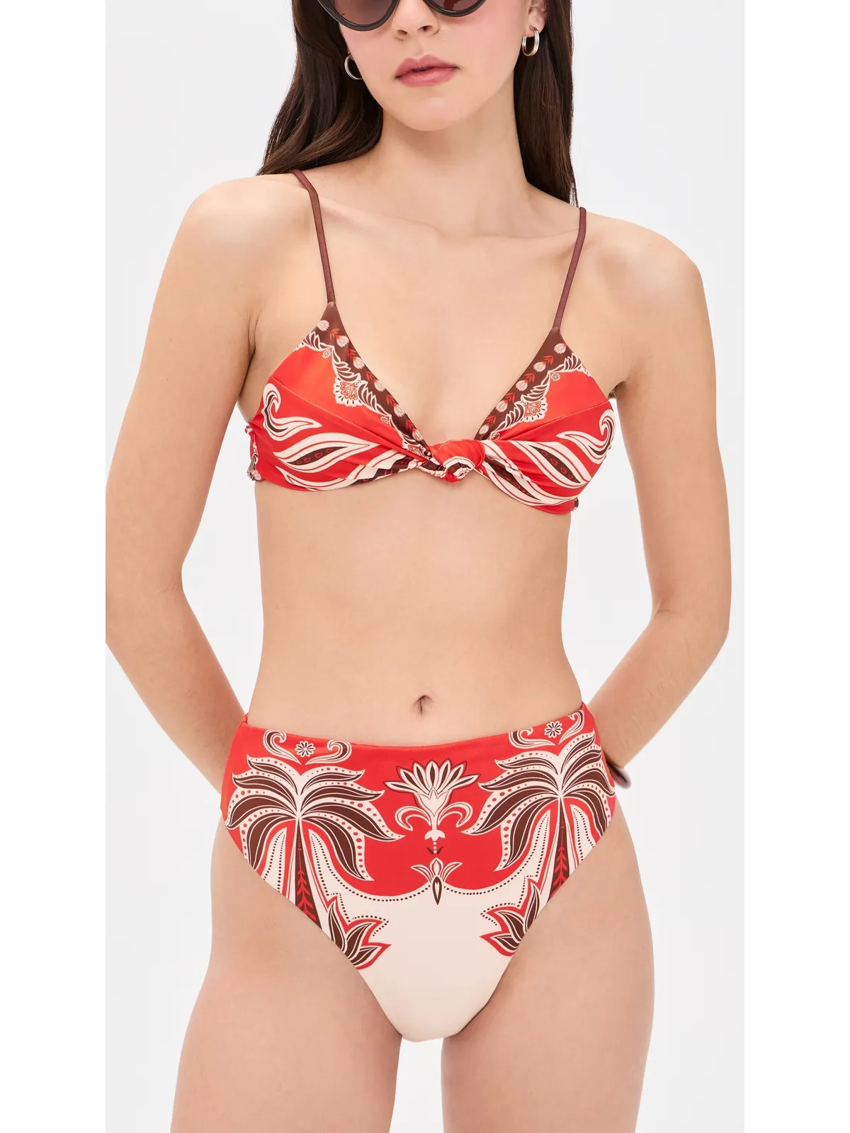 FARM Rio Ainika Garden Red Hot Bikini Bottoms - 画像4