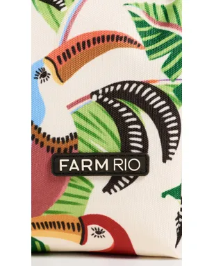 FARM Rio トゥーカンと葉柄のビッグポーチ - サムネイル5