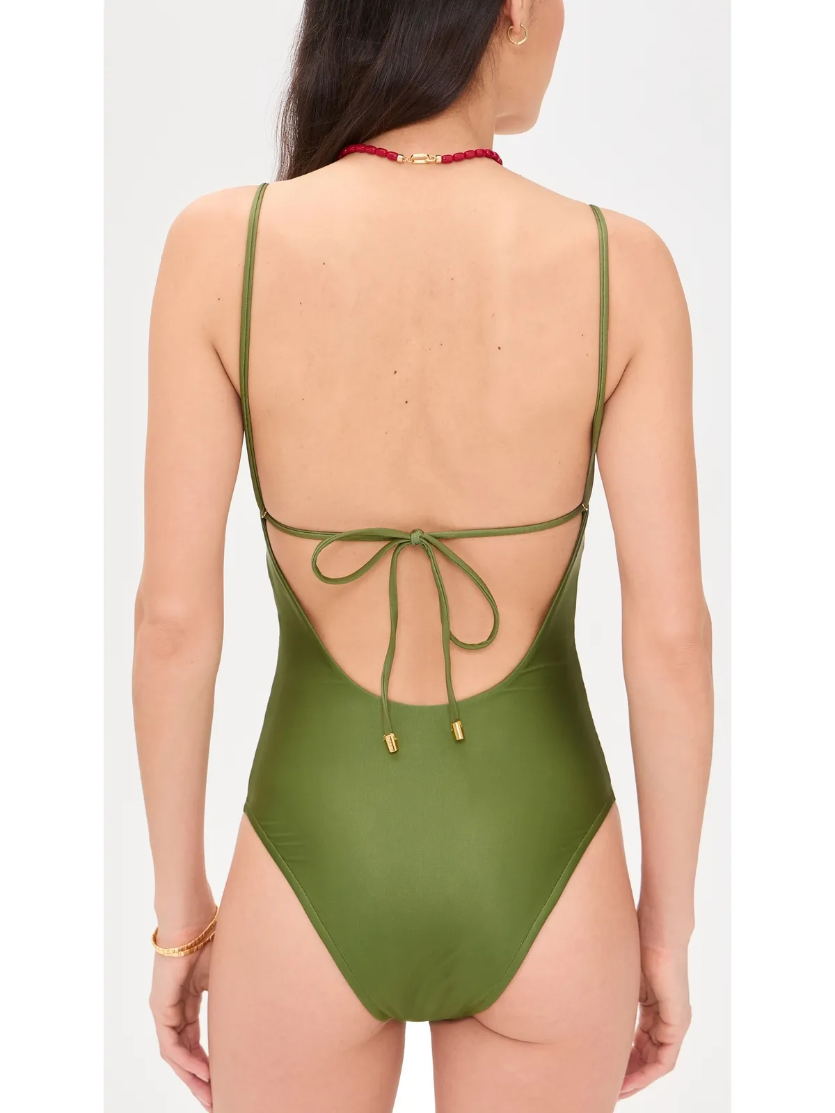 FARM Rio ストリリツィア ワンピース水着 ダークグリーン - 画像3