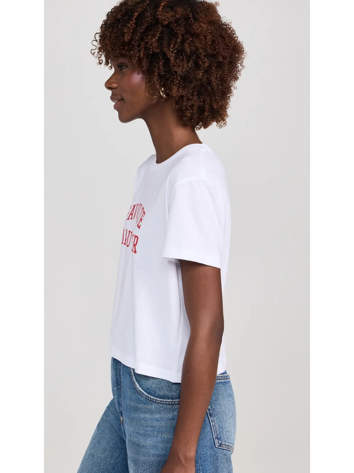 Favorite Daughter クロップド・カレッジTシャツ - 画像4
