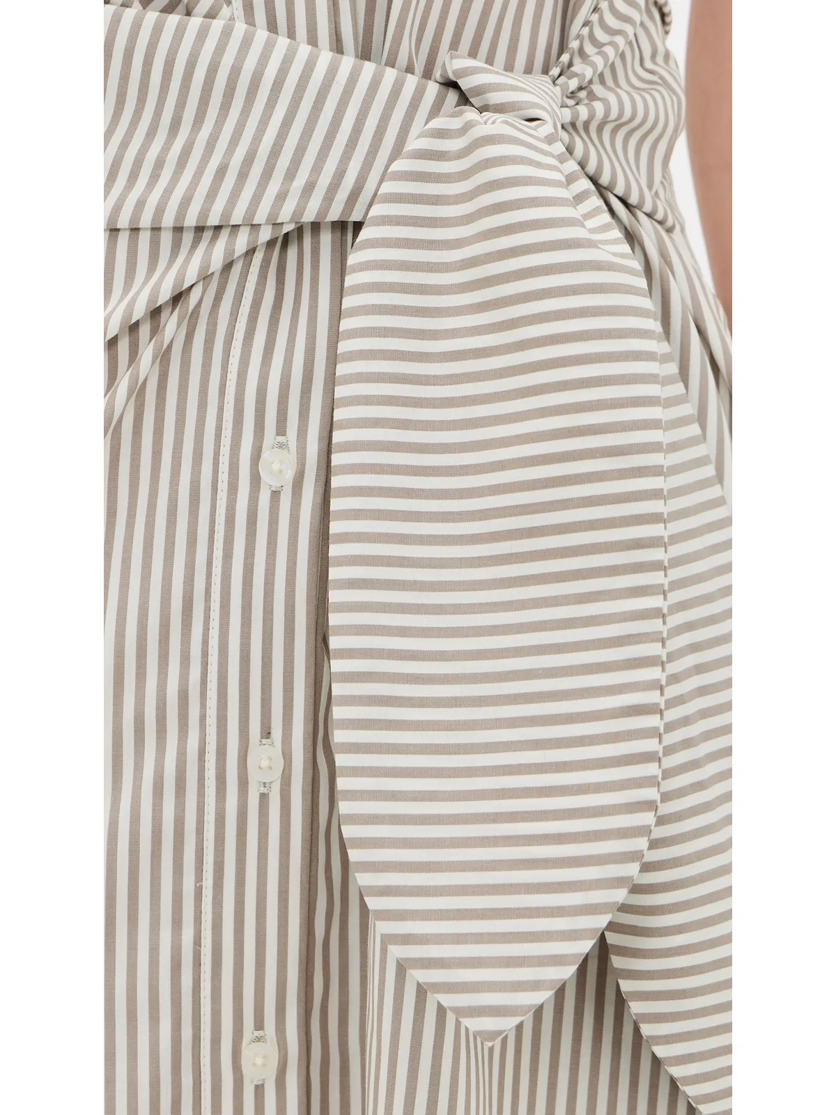 Favorite Daughter The Good Behavior Dress Soft Taupe Stripe - 画像6