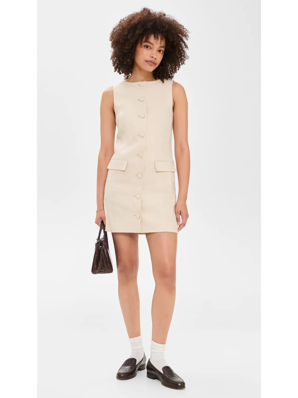 Favorite Daughter Cece Linen Dress Light Khaki - 画像5