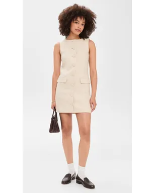 Favorite Daughter Cece Linen Dress Light Khaki - サムネイル5